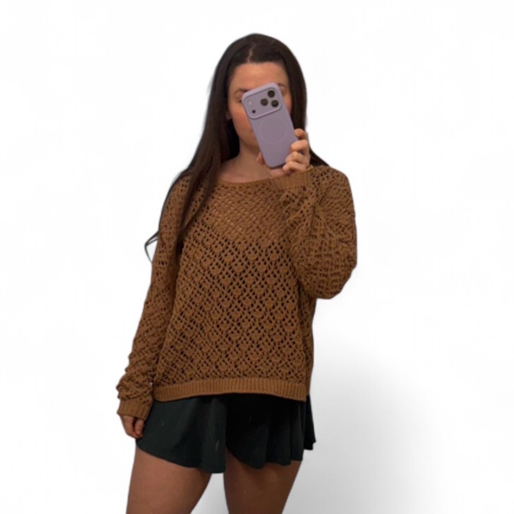 Artelier Nicole Miller Open Knit Sweater